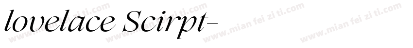 lovelace Scirpt字体转换